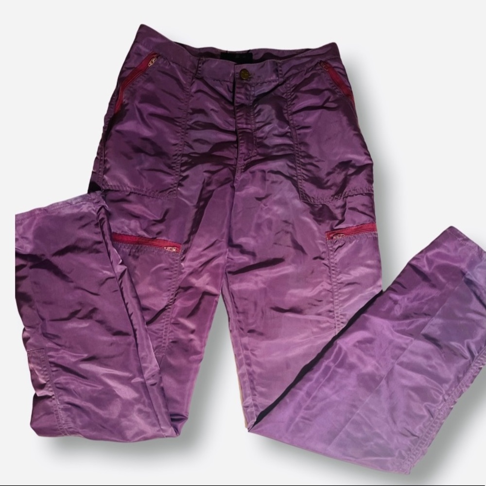 Awesome VTG purple parachute pants!